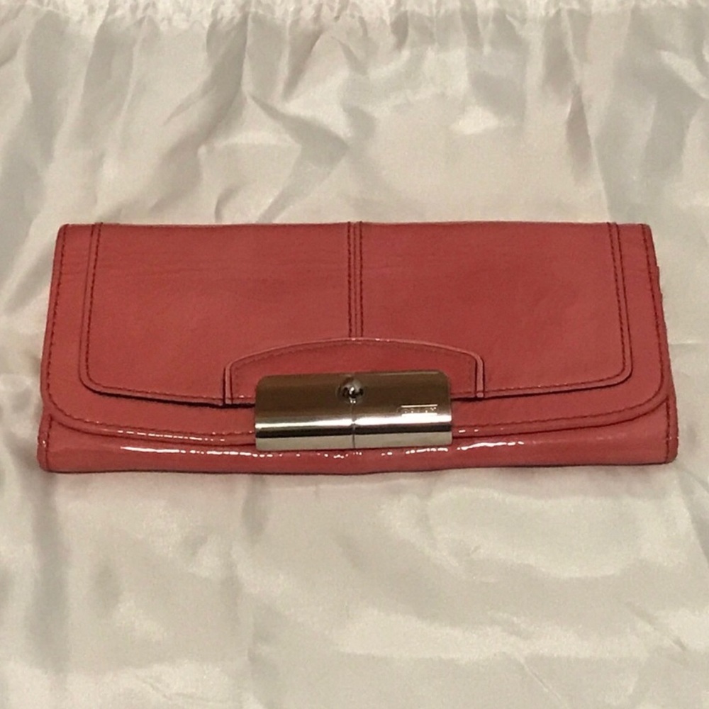 COACH Kristin Patent Leather Slim Envelope Wallet